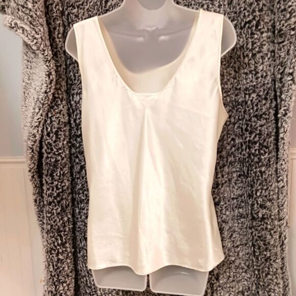 Vintage Maidenform Silky Cream Tank Chamisole Top XL To 1X Layering Intimates... - Picture 3 of 7